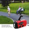 Portable Solar Emergency Weather Radio Hand Crank AM/FM NOAA Survival Radio with LED Flashlight 2000mAh Cellphone Charger for Smart Phone for Home Outdoor Camping Traveling Earthquake view 4