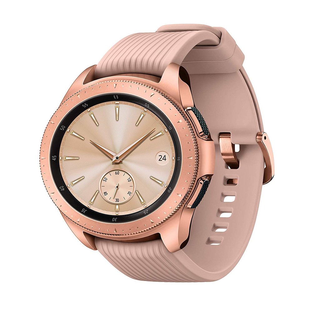Samsung Galaxy Watch (42mm) Smartwatch (Bluetooth) Android/iOS Compatible, SM-R810, International Version (Rose Gold) (Renewed)