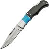 SZCO 3.5" Folding Pocket Knife for Men with Lockback Black Wood & Faux Turquoise Handle Small Folding Pocket Knife with Lock Back and Sharp Stainless Steel Blade for Camping, Hunting, Fishing & EDC view 1