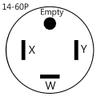 Parkworld 60769 Welder Adapter Cord Welding NEMA 14-60P to 10-30R Dryer 3 Prong Female, 30AMP, 1.5FT view 3