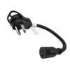 Parkworld 60813 Welder Adapter Cord Welder NEMA 14-60P to 5-20R (T-Blade Also for 5-15R) 3 Prong Female, 20AMP, 125Volt, 1.5FT view 1
