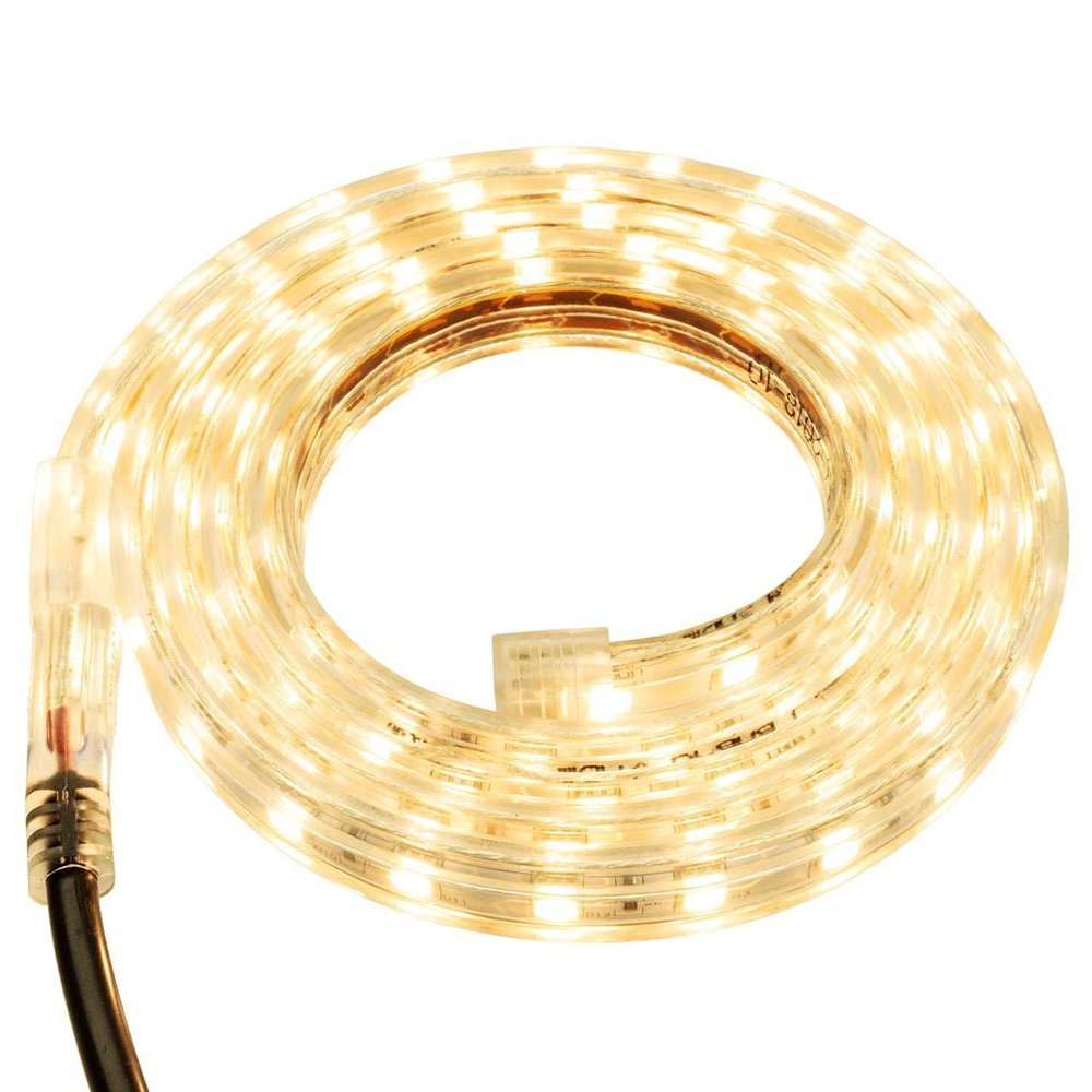 Warm White LED Strip Light - 120 Volt - High Output (SMD 5050) - Custom Cut - 141.04 Feet