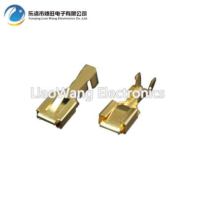 Davitu 100 PCS Car connector 6.3 plug thick connector socket copper female terminal DJ621-B6.3