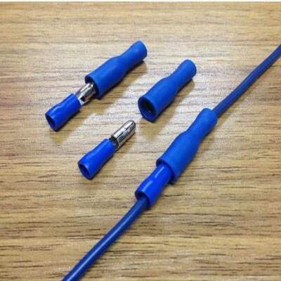 Davitu 100sets MPD2-156 FRD2-156 Insulation joint 1.5-2.5mm2 Male female to bullet shaped cold-press terminal