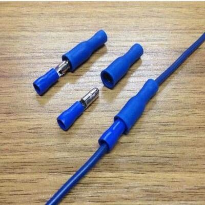 Davitu 100sets MPD2-156 FRD2-156 Insulation joint 1.5-2.5mm2 Male female to bullet shaped cold-press terminal