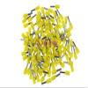 Onvas 100PCS 12 AWG Long Tube Insulated End Terminal Wire Copper Crimp Connector E4018 - (Color: yellow) view 1