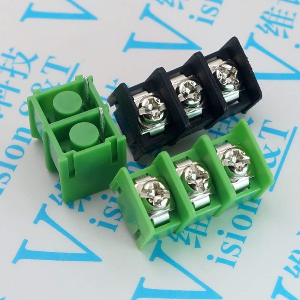 Davitu 10PCS/LOT 8500 GX8500 KF8500-2P 3P 4P Terminal 8.5MM Can be spliced - (Color: Green, Pins: 2P)