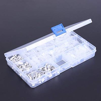 Davitu 150pcs 6.3MM 2.8MM 4.8MM Male Female Car Spade Connector Splice Crimp Wire Terminals - (Color: as pics)