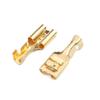 Davitu 100Pcs/Set 4.8/6.3mm Female Crimp Terminal Connector Gold Brass/Silver Car Speaker Electric Wire Connectors Set - (Color: 2.8mm Silver) view 3