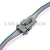 Davitu 20PCS SM2.54mm RGB LED Strip Terminal Blocks Line Male/Female Docking Connector 2P/3P/4P/5P On The Plug Single Head - (Color: Male 4P) view 4