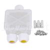 Davitu IP68 3-way 450V 24A Transparent Waterproof Junction Box for 4-9mm Cable view 1