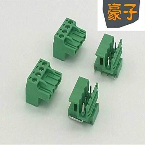 Davitu 10pcs Instead of Feinikesi terminal MSTBO 2,5/4-G1LR controller terminal 2EDGLF-5.0 - (Color: green 5mm 2p)