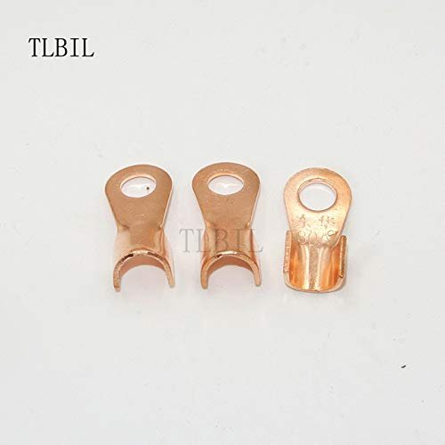 Davitu 200Pcs OT-80A 8.2mm Open Copper Battery Crimp Terminal Wire Lugs Ring - (Color: 80A)