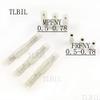Davitu 1000Pcs MPFNY/FRFNY 0.5-0.78 Bullet Shaped Nylon brass Female Male Insulating Joint Wire Connector Electrical Crimp Terminal - (Color: MPFNY0.5-0.78 White) view 1
