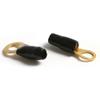 Davitu 1pair Rubber PVC 3.5cm Red/Black RV6-8 Car Audio Terminal wire Ring Connector for Combining the Ground Wire of Car Audio - (Color: Black) view 4