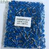 Davitu 1000pcs E0508 Tubular Wire Cold Pressure Connector Electrical Terminals Cable Crimps Wire Ferrules For 0.5mm2 22 AWG Wire VE0508 - (Color: YELLOW) view 2
