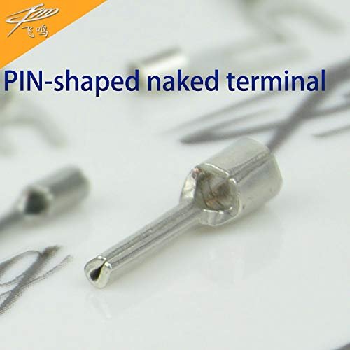 Davitu 500PCS PTN5.5-18 Pin-Shaped Naked Terminal(Type TZ) Cold Pressed Terminals Cable Connector Wire Connector