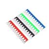 Onvas 8PCS 12bit short circuiter and Insulated Terminal Strip circuit chip wiring connecting bar tb2512 black and red - (Color: Green) view 1