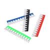 Onvas 8PCS 12bit short circuiter and Insulated Terminal Strip circuit chip wiring connecting bar tb2512 black and red - (Color: Green) view 3