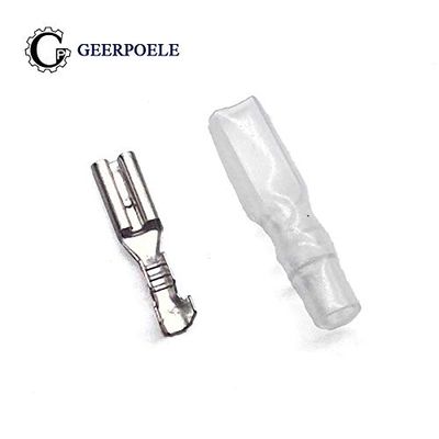 Davitu 50 pcs/lot 2.8 Plug-In With Jacket Crimp Terminal Terminals Wiring Spring Cold Pressed F ale Terminal Tin Plating