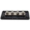 Davitu BHTS-DC 48V 300A 4 Terminal Studs Busbar Power Distribution Block for Car Boat (Black) - (Color: Black) view 1