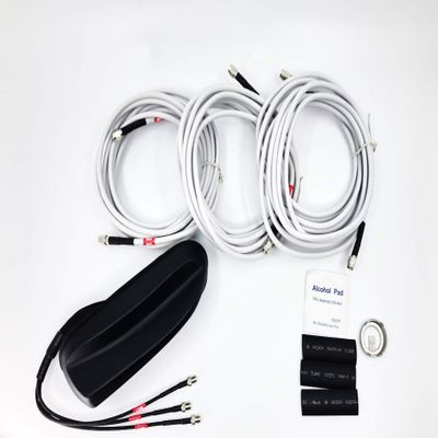 Sierra Wireless AirLink 3in1 SharkFin WiFi Antenna - 3xWiFi, 2.4/5GHz, Bolt Mount, 4m, Black (6001199)