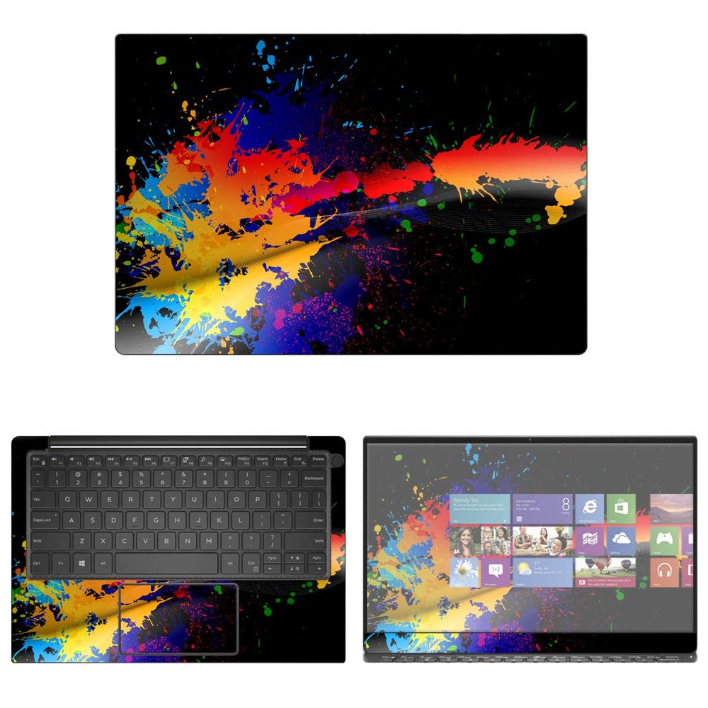Decalrus - Protective Decal Paint Splatter Skin Sticker for Dell XPS 9380 (13.3" Screen) case Cover wrap DExps13_9380-63