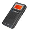 Portable Radio, Aircraft Band Radio Receiver Scanner with 4 Search Modes, Retractable Antenna and Digital LCD Display, Full Band Radio Recorder (Black) view 1