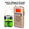 Portable Aircraft Band Radio Receiver Scanner, Full Band, Digital LCD Display, Retractable Antenna, 4 Search Modes, Gold view 4