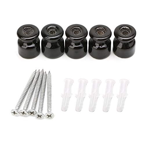 Onvas Drop&Wholesale 5PCS High Frequency Electric Porcelain Gourd 24mm Porcelain Ceramic Insulator APR28 - (Color: 1AA300326-BK)