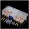 Davitu 120pc/Kit Brass 3.5mm Connectors Male & Female Terminals with Insulated Cover Gold/Transparent view 2
