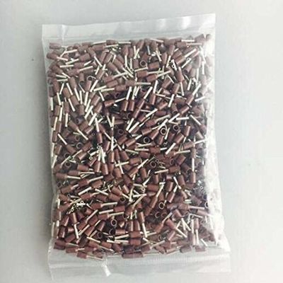 Davitu 1000pcs E4009 12 AWG 4.0mm2 Insulated Cord End Terminal Wire Ferrules - (Color: Brown)