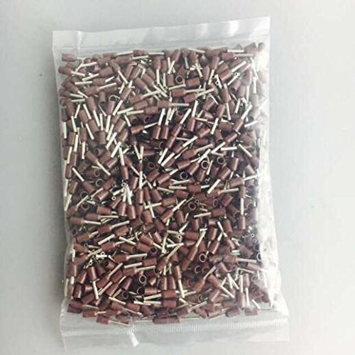 Davitu 1000pcs E4009 12 AWG 4.0mm2 Insulated Cord End Terminal Wire Ferrules - (Color: Brown)
