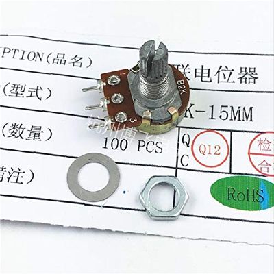Onvas 100pcs WH148 B1K B2K B5K B10K B20K B50K B100K B500K 3Pin 15mm - (Pins: B500K)