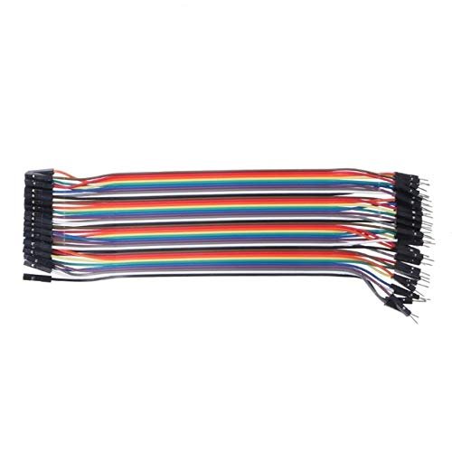 Davitu 40Pcs Cables M-F/M-M/F-F Jumper Breadboard Wire Colorful GPIO Ribbon for DIY Kit Cable Wire - (Color: 20cm - B)