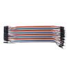 Davitu 40Pcs Cables M-F/M-M/F-F Jumper Breadboard Wire Colorful GPIO Ribbon for DIY Kit Cable Wire - (Color: 20cm - B) view 1