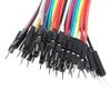 Davitu 40Pcs Cables M-F/M-M/F-F Jumper Breadboard Wire Colorful GPIO Ribbon for DIY Kit Cable Wire - (Color: 20cm - B) view 4