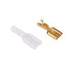 Davitu 100pcs 4.8mm Gold Brass Car Speaker Electric Wire Connectors Set 22~16AWG Female Crimp Terminal Connector 1552mm view 1
