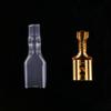 Davitu 100pcs 4.8mm Gold Brass Car Speaker Electric Wire Connectors Set 22~16AWG Female Crimp Terminal Connector 1552mm view 4