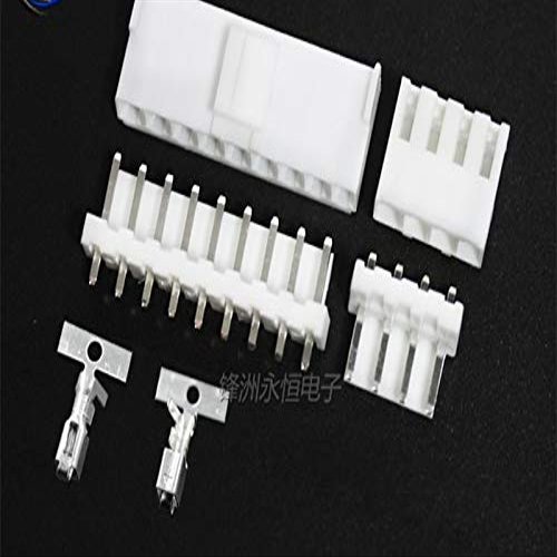 Davitu 50SET/LOT VH3.96 Connector 3.96mm Right Angle 90 Degree Header + Housing/Wafer + Terminal - (Pins: 6P)