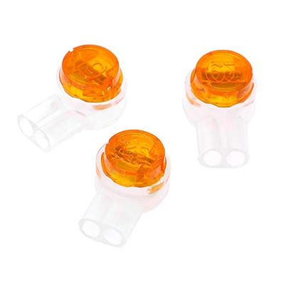 Davitu 100Pcs UY2 K2 Connector Grease Filling Butt Wire Line Terminal Connector #0604