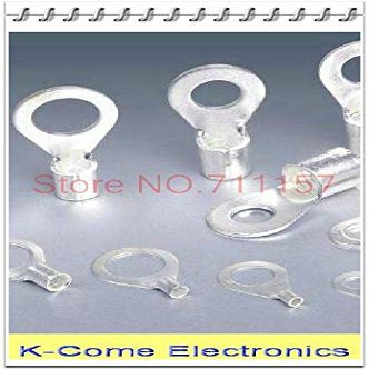 Davitu RNB 3.5 Copper Cable Lugs For 12 AWG With Mounting Hole 5 mm Circular Naked Terminals Connectors Connecting Tinned Lug