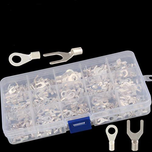 Davitu 225pcs/lot Cold-pressed bare terminal OT/UT wiring opening Nose terminals 15 kinds of combinations
