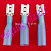Davitu 25PCS Package Heat shrinkable Female insulating Terminal blue color 16-14AWG(1.5-2.5) square cable view 1