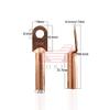 Davitu 20pcs DT25mm2 silent Copper cable terminal Pure copper Wire connector Insert ear Line nose Cable connector cable joint view 2