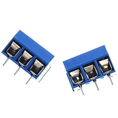 Davitu 100PCS Blue 5.08-301-3P spacing 5.0mm 3 pin connector terminal connector