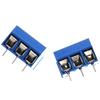 Davitu 100PCS Blue 5.08-301-3P spacing 5.0mm 3 pin connector terminal connector view 1