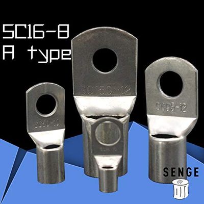 Davitu 1piece SC(JGK)16-8 tinned copper cable lugs crimp type Electric power fittings equipment contact A type National Standard