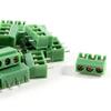 Davitu HHTL-20 Pcs 3 Pin 5mm Pitch PCB Mount Screw Terminal Block AC 250V 8A - (Color: Green) view 2
