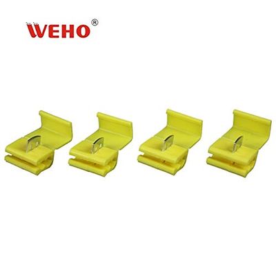 Davitu Fast Connector Cord Wire Connection Terminal Avoid The Broken Line Joint Non Destructive Part Connection A Line Clip Mix - (Color: YELLOW)